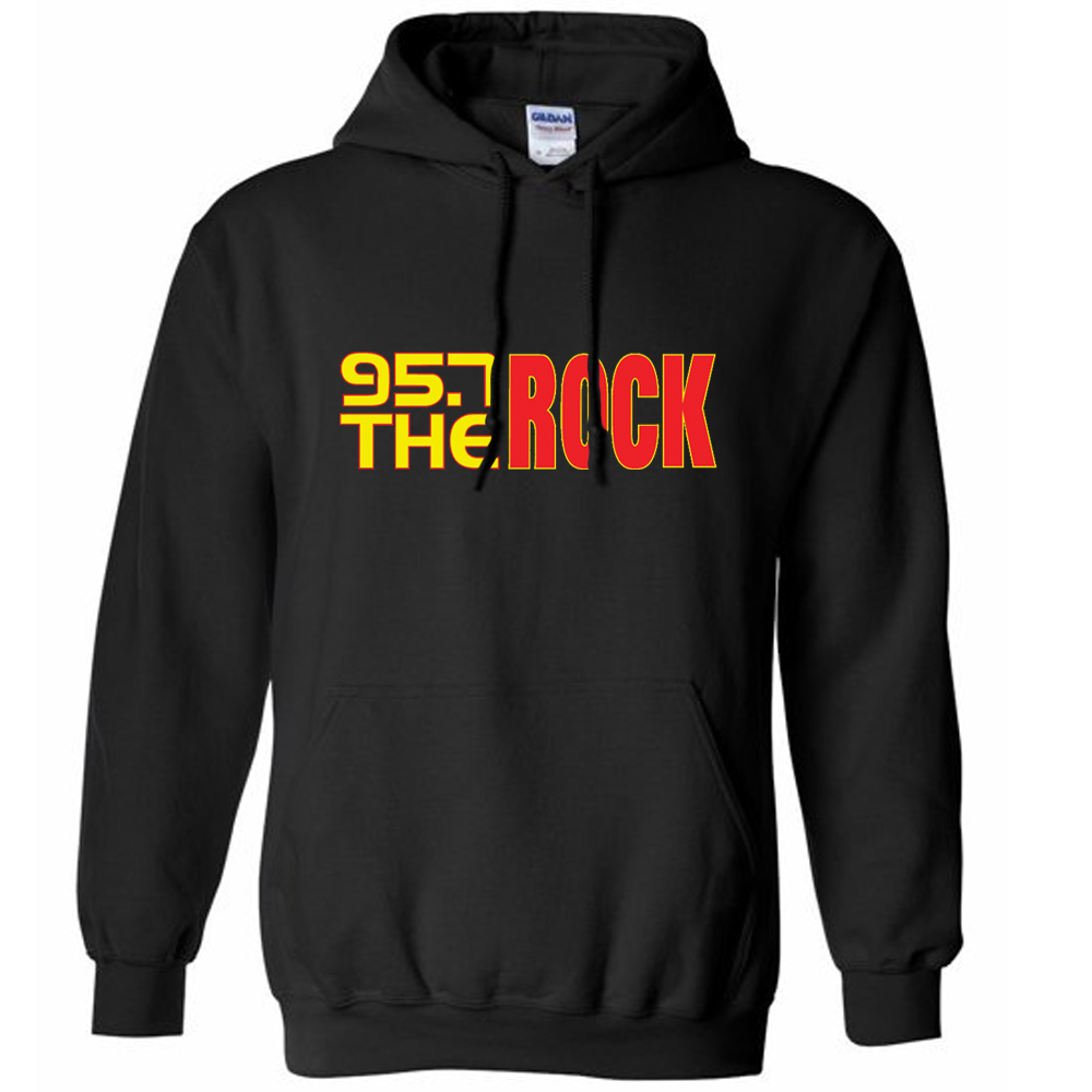 95.7 The Rock - Hoodie - Big Muddy Tees